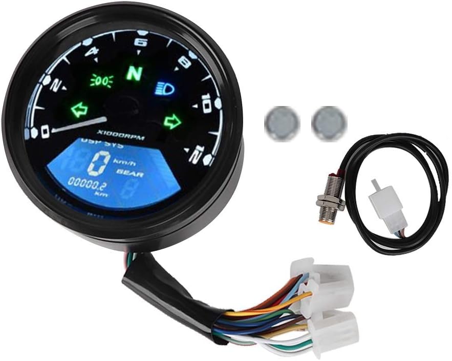Motorbike Speedometer Motorcycle Speedo Motorcycle Speedometer Mph Motorbike Speedometer LCD