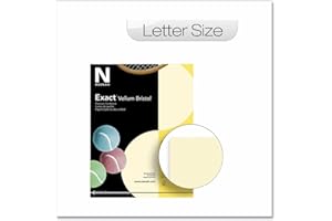 Neenah 67-lb. Exact Vellum Bristol Card Stock, 8-1/2 x 11-Inch, Letter, Ivory, 250/Pack (81368/82368)