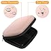Fintie PU Leather Coated Hard EVA Shockproof Carring Case for Seagate Backup Plus Slim, WD My Passport, Toshiba Canvio Basics, Canvio Connect, Canvio Slim II 2.5 inch External Hard Drive, Rose Gold