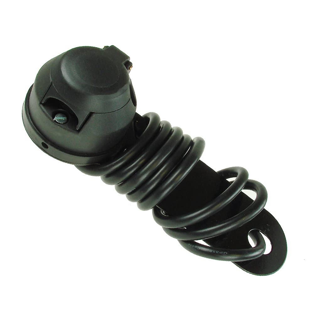 Maypole 7 Pin 12N Pre-Wired Towbar Socket Assembly Complete with 1.5m Cable, Flexible Gasket and Mounting Plate