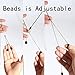 Lariatneck Long Necklaces for Women Y Lairt Necklace Silver Casual Snake Chain Adjustable Druzy Drop Pendant
