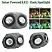 Outdoor Solar Garden Rock Light, 2 Modes LED Solar Powered Light,LED Solar Spotlight Light for Garden, Patio, Backyard(Double Head)