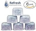 Refresh 6x KEURIG Water Filter Replacement, Universal Fit Charcoal Filters - for Keurig 2.0 and Older Coffee Machines 6-Pack