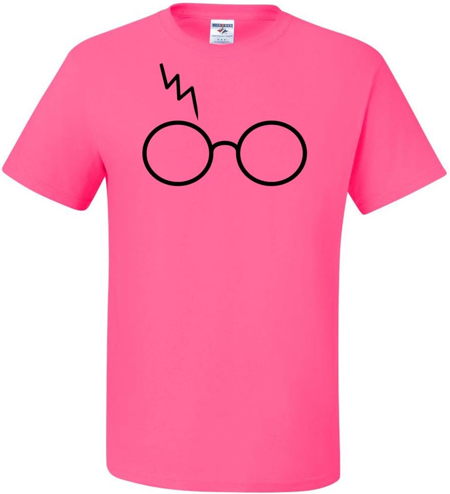 Wild Bobby Wizard Glasses Scar Tee Graphic T-Shirt