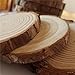 Natural Wood Slices with Tree Bark, Wood Discs,3-3.5 inch 15pcs for Centerpieces Coasters Ornaments DIY Crafts