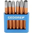 GEDORE - 8773600 125 B Set of rivetting Setters and snap Dies 6 Pieces