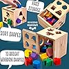 Jaques-of-London-Shape-Sorting-Cube-Shape-Sorter-Perfect-Wooden-Toys-for-1-2-3-Year-Olds-Montessori-Toddler-Toys-Since-1795 Jaques of London Wooden Shape Sorter Activity Cube for Toddlers | Wooden Baby Toys | Montessori Toys for 1 2 3 Year Olds