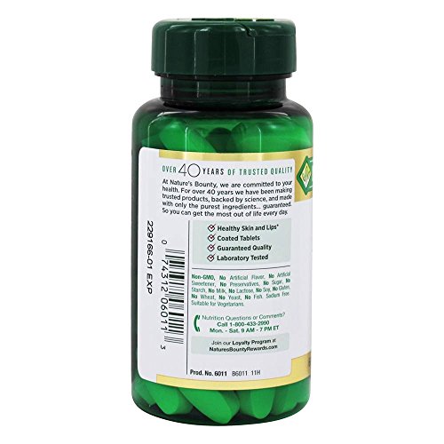 NATURE’S BOUNTY L-LYSINE, 1000MG, 60 TABLETS