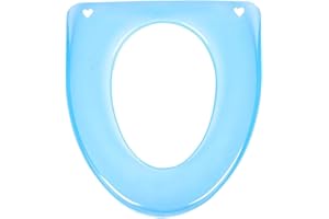FOYTOKI Universal Waterproof Toilet Seat Cover, Plastic Toilet Seat Pad for Household Use, Washable Cushion