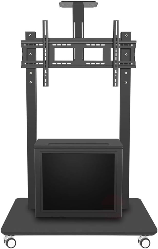 XUEXUE TV Cart Rolling Trolley Mount TV Stand W/Wheels and Adjustable Shelf for 65-98 Inch LED LCD OLED Flat Screen, Plasma TVs TV Monitors Bedroom Living Room