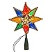 Kurt Adler 10-Light 8-Point Star Christmas Treetop, 8-Inch, Multi-Colored