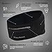 TrailHeads Womens Ponytail Headband - Reflective, Moisture Wicking Hair Headband for Running, Winter - Adrenaline Series - black