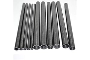 Abester OD 40mm Carbon Fiber Tube 40mm x 36mm x 1200mm 3K Glossy Twill RC Hobby Rod CNC Shaft 1.2M