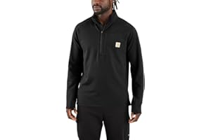 Carhartt Men's Force Relaxed Fit Mock Neck Half-Zip T-Shirt