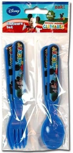 Disney Mickey Clubhouse 4pc Fork &amp; Spoon Set