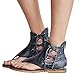 Women's Sandals Lace up Summer Flats Thong Flip Flop Sandals