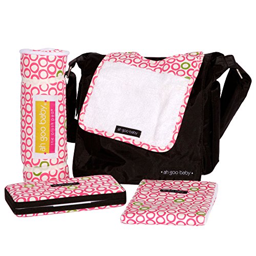 The Plush Pad Portable Changing Pad with Memory Foam, Bubbles in Juice Pattern