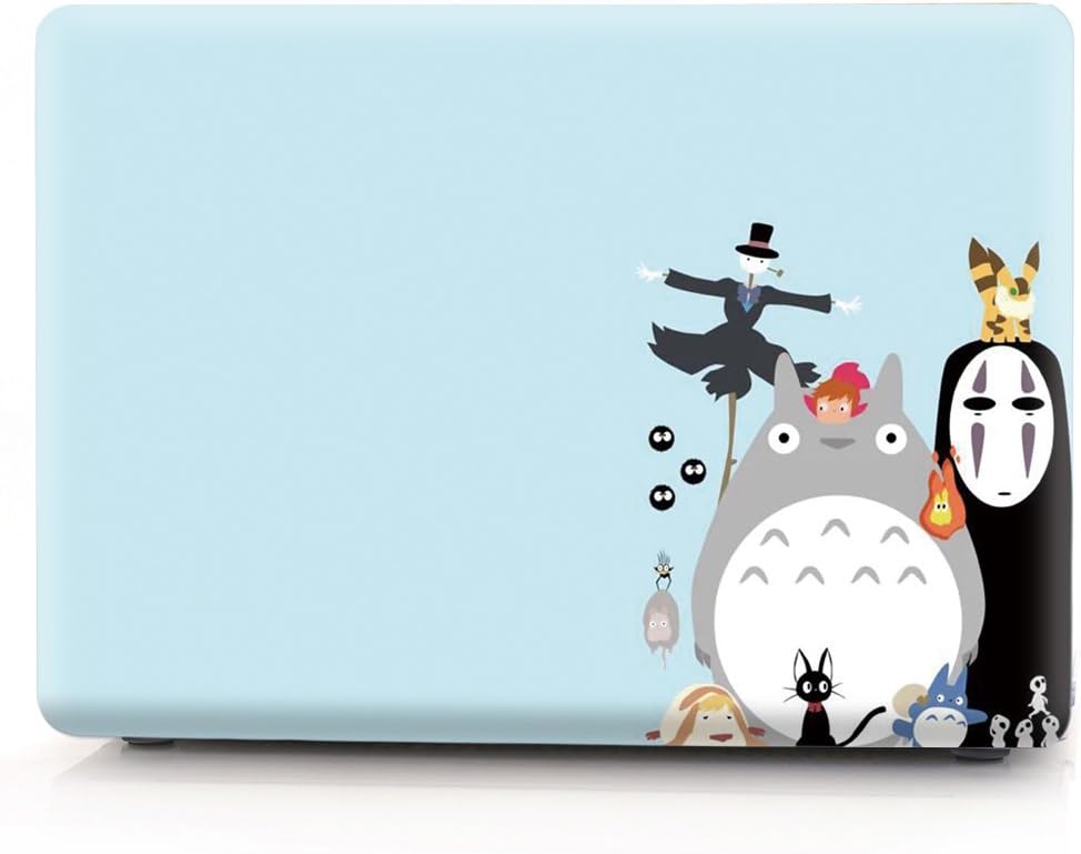 MacBook Air 13 Inch Case 2018 Release Model A1932, AJYX Animal Pattern Matt Plastic Hard Shell Cover Compatible New MacBook Air 13"/13.3" with Retina Display and Touch ID, D11 Totoro