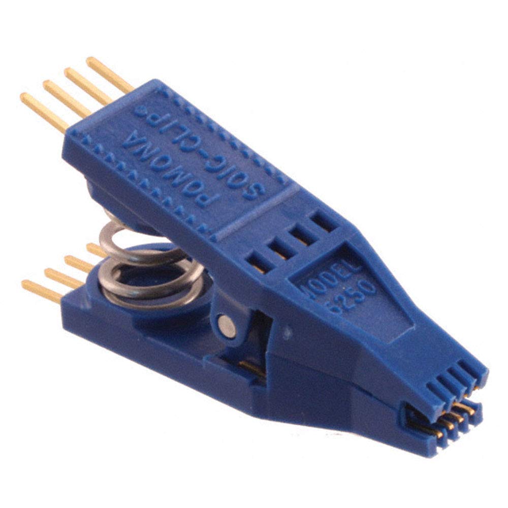Pomona Electronics 5250 8-Pin Gold Plated SOIC Clip Test Clip with 0.1" Lead Spacing