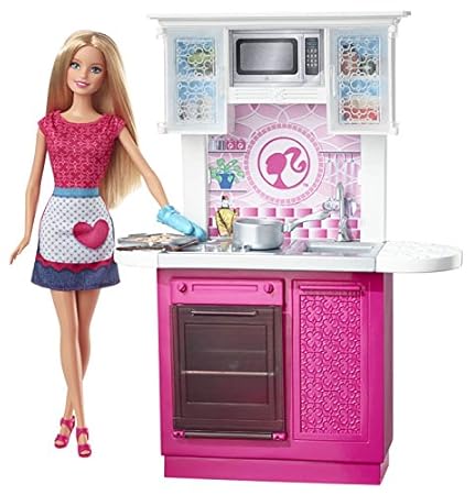 barbie doll kitchen set in hindi