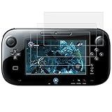 AFUNTA Screen Protectors Compatible Nintendo Wii U Gamepad, 3 Pack Anti-Scratch HD Clear PET Films Shields for LCD Screen