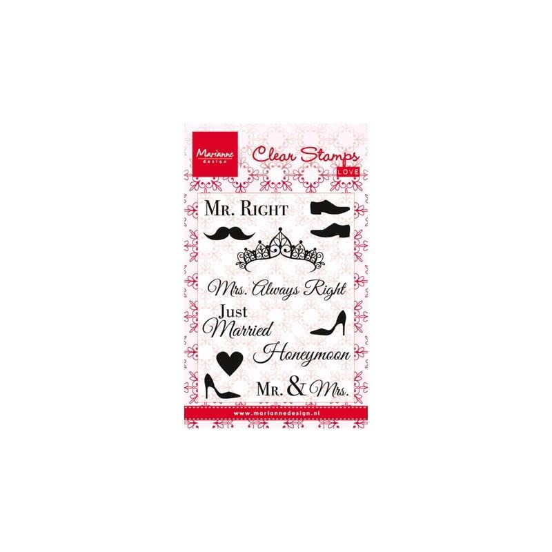 Marianne Design Mr & Mrs Clear Stamp,Transparent,15.1 x 9.3 x 0.4 cm