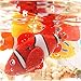 genmine Robot Fish Swimming Fish Toy Water-Activated Magical Electronic Pets Toy Kids Children Gifts Pack of 4 (Random Color)
