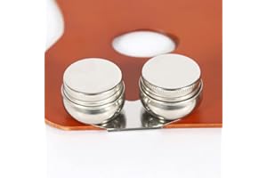 HKSICHENGKEJI 1PC Stainless Steel Oil Painting Palette Cup 2 Dipper Large Mouth Oil Paint Pot Container Leakproof Oil Paint Container Cup with Lid and Clip Turpentine Solvent Tins for Drawing Art Suppllies