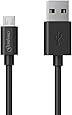 Gembonics High Speed USB 2.0 A Male to Micro B Cable, Black - 1ft