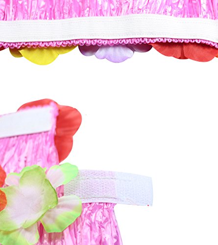 Neworkg 8 Pack Elastic Hawaiian Grass Hula Skirt?Dance Dresses luau Party Favors
