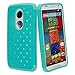 Moto X 2nd Gen Case, Moto X 2 Case, Style4U Motorola Moto X (2nd Generation) Studded Rhinestone Bling Hybrid Armor Case (2nd Gen, 2014 Release Only) W/ 1 Screen Protector 1 Stylus [Teal/Mint Green]