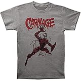Marvel Men's Carnage Action Pose Slim Tri-Blend T Shirt