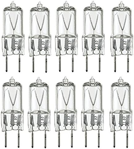 Sterl Lighting - Pack of 10 T4 Clear JCD Type Wall Sconces Halogen Light Bulbs - 20 Watts - 120 Volts - G8 Base - 2700K - 280 Lumens