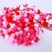 Coobey 600 Pieces Valentine Craft Pom Poms Assorted Sizes and Colors Pom Poms Balls for DIY Creative Crafts