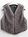 OVERMAL Lady Faux Fur Vest Waistcoat Long Hair Winter Warm Coat Outwear