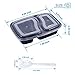 34oz Meal Prep Containers，Food Storage Containers with Fork Spoon and 2 Room,2 Separate Compartment with Clear Lids,Stackable&Reusable Lunch Boxes, Microwave/Dishwasher/Freezer Safe, (50-Pack)