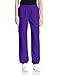 Cherokee Women's Mid-Rise Elastic Waist Cargo Scrubs Pant, Grape, Medium