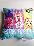 Shopkins Pillow: Dlish Donut, Poppy Corn, Kooky Cookie - Besties For Life