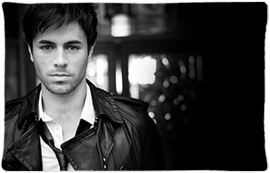 Ancast Custom zipper Pop music singer Enrique Iglesias Pillowcase Covers Standard Size 20 x 30 (One Side)