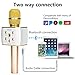 hmovie Wireless Bluetooth Karaoke Microphone, 3-in-1 Portable Hand Speaker for iPhone/Android/iPad/Sony,PC and All Smartphone (Gold)