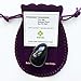 Polar Jade Yoni Egg of Obsidian Gemstone, Drilled, Manually Polished, Entry Level Affordable, Small Size (35x25mm)