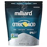 Milliard Citric Acid 5 Pound - 100% Pure Food Grade NON-GMO Project VERIFIED (5 Pound)