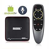2018 Best Model MECOOL M8S PRO W Voice-Activated Android 7.1 TV Box Around $50 2GB RAM 16GB ROM Support OTA Update with All-new Android TV Launcher and Ultra-fast Amlogic 64Bits Processor