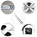 YESURPRISE 3D Frameless Wall Clock Modern Mute Large Mirror Surface DIY Room Home Office Decorations - Silver