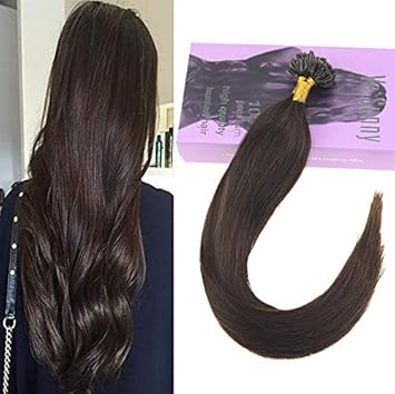 Amazon Com Vesunny 22 U Tip Keratin Fusion Human Hair