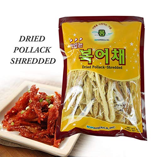 [ 6 oz ] Dried Shredded Pollack for Soup and side dish ë¶ì–´ì±„