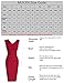 MUXXN Women's Pure Asymmetric Neckline Casual Work Midi Dress(M Gray)