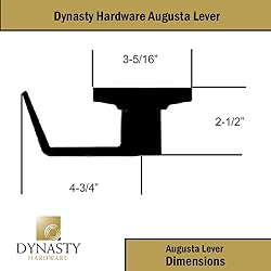 Dynasty Hardware Storeroom Door Lock Keyed Lever