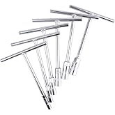 Tusk Compact ATV/MX T-Handle Wrench Set - Metric 6/8/10/12/13/14mm | CR-V Steel, Professional Grade