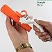 Vremi 3 in 1 Julienne Vegetable Peeler - Citrus Fruit Peeler for Orange Lemon Cocktails - Carrot and Potato Peeler with Rotating Serrated Straight and Julienne Stainless Steel Slicer Blades - Red